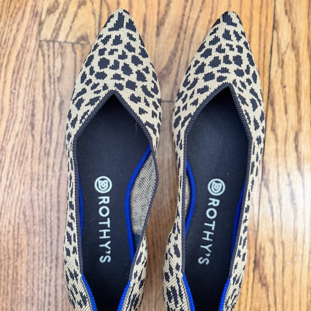 Rothy's The Point In Leopard Print (Size 10) - image 1